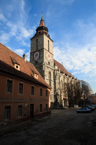 Black Church Brasov Romania Historical Monument Touristic Attraction — ストック写真