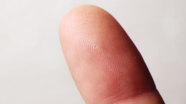 클로즈업된 있습니다 인간의 손가락을 클로즈업 — 비디오