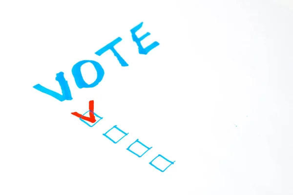 Vote Word White Background Voting Concept — Stock Photo, Image