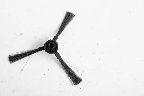 Brush Detail Robot Vacuum Cleaner White Background — Stock Photo, Image