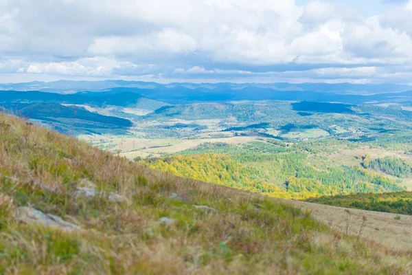 Вид Горы Возвышенности Осенью — стоковое фото