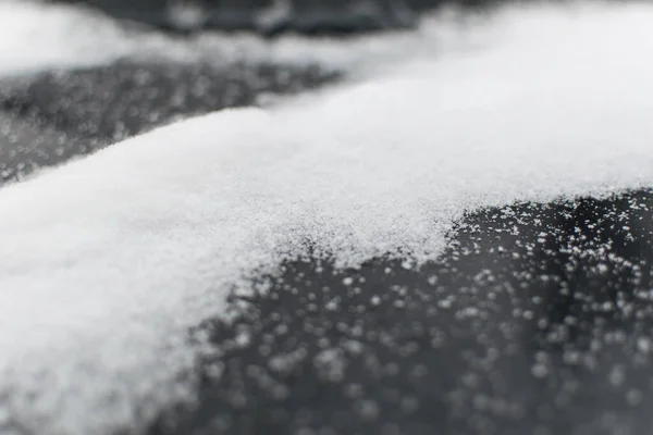 Nieve Coche Negro —  Fotos de Stock