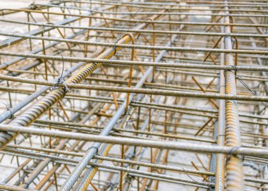 Steel fittings. Binding of reinforcement for pouring concrete.