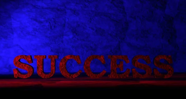 Success Word Made Stone Render — Stock Photo, Image