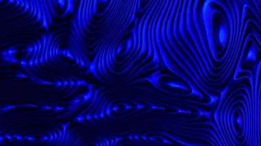 Soyut mavi arkaplan. Kıvrımlı dalga şekilleriyle, dalgalarla yüzey. 3d hazırlayıcı.