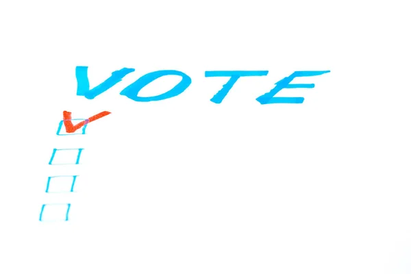 Vote Word White Background Voting Concept — Stock Photo, Image