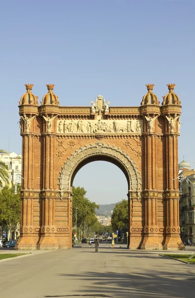 Vítězný oblouk, barcelona — Stock fotografie
