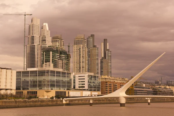 Atardecer dramático en Puerto Madero —  Fotos de Stock