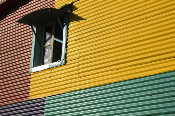 Detail of builfing, La Boca — Stock Photo, Image