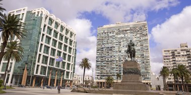 Independence Square. Uruguay clipart