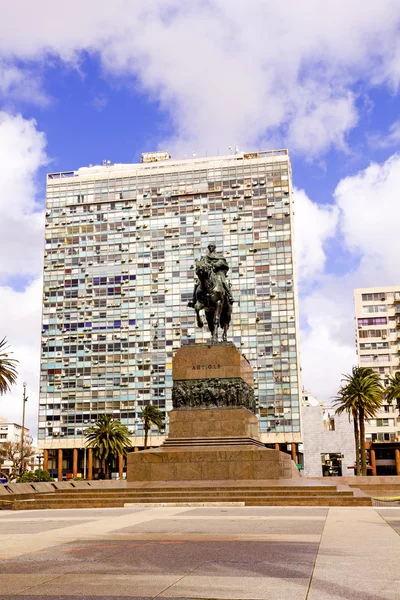 Általános Artigas Montevideo, Uruguay-szobor — Stock Fotó