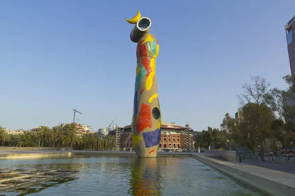 Dona i Ocell de Joan Miro — Fotografia de Stock