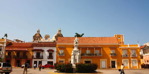 Car square in Cartagena de Indias, Colombia — Stock Photo, Image