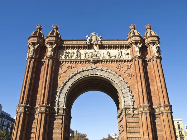 Oblouk triumfální, barcelona — Stock fotografie