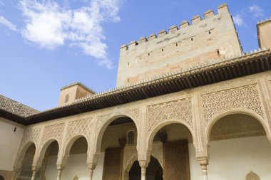 veranda arrayanes alhambra, granada, İspanya