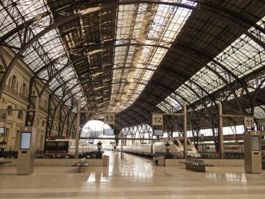 tren istasyonu. Barcelona.