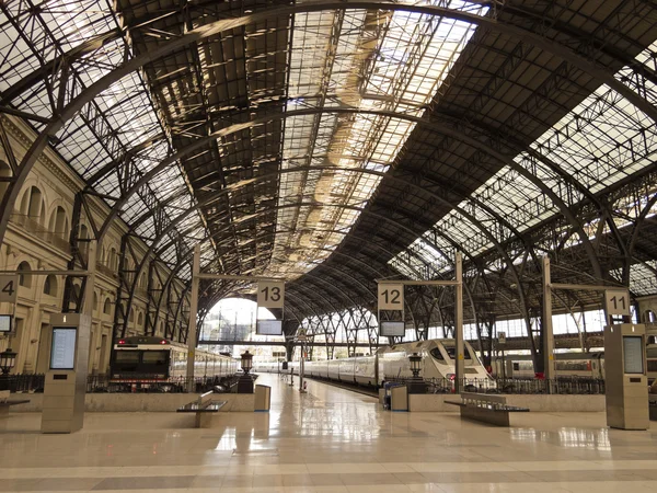 火车站。巴塞罗那. — 图库照片