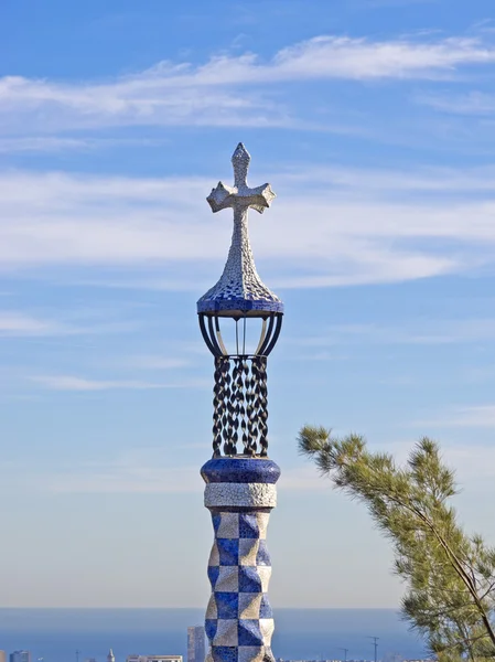 Cross of Park Guell — Stock Photo, Image