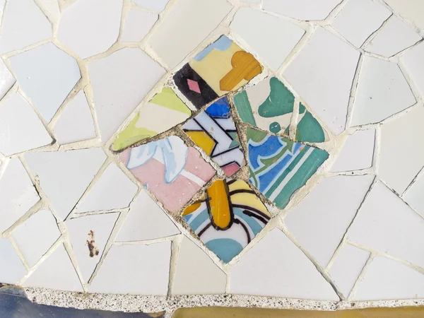 Background of Antonio Gaudi mosaics — Stock Photo, Image