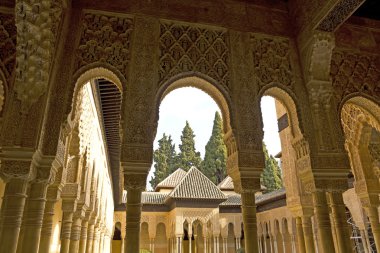 Aslanlar veranda, alhambra granada İspanya