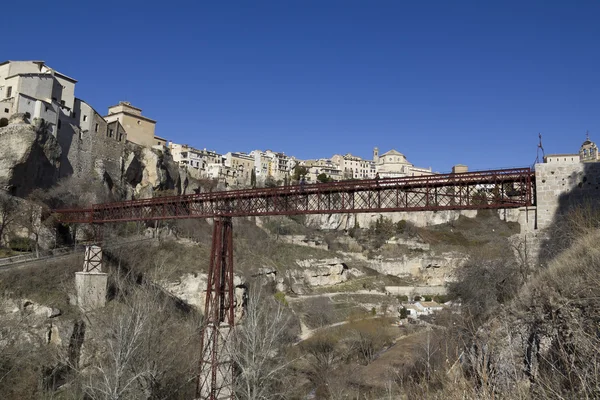 Puente colgante en Cuenca, España —  Fotos de Stock