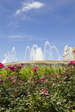 catalonia kare kaynak. Barcelona, İspanya.