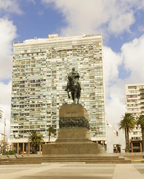 Statua del Generale Artigas a Montevideo, Uruguay — Foto Stock