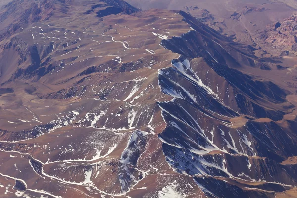 Montagne andine. Foto aerea — Foto Stock