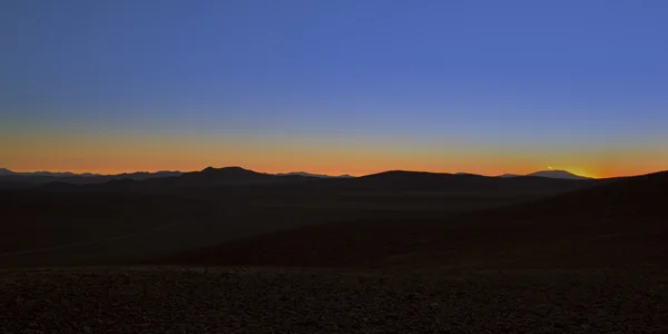 Coucher de soleil dans le désert d'Atacama . — Photo