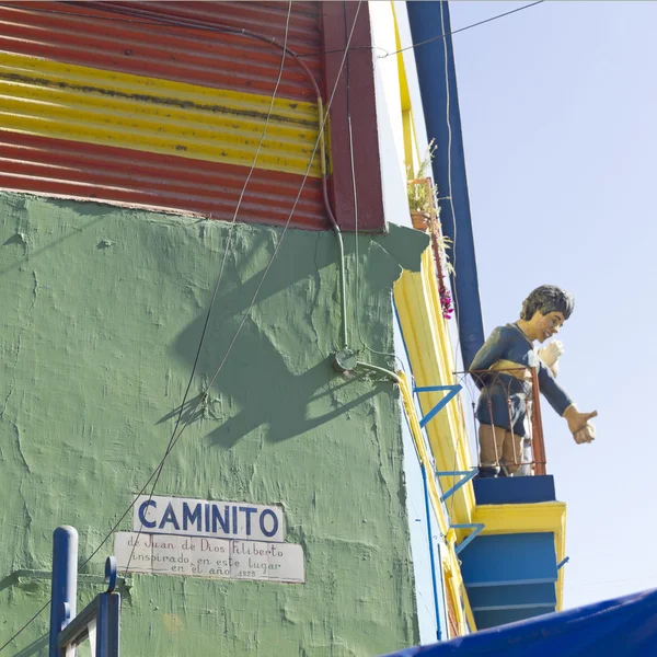 Figur von maradona in la boca, buenos aires — Stockfoto