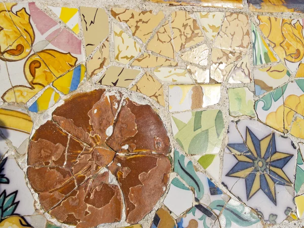 Arrière-plan des mosaïques Antonio Gaudi — Photo