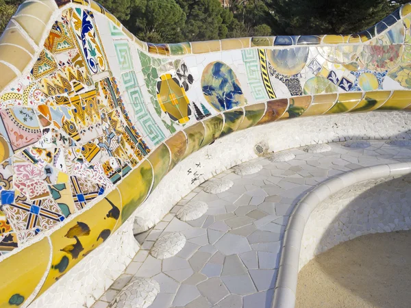 Mosaico del Parque Guel — Foto de Stock