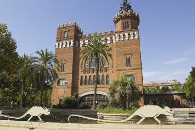 Castle of the three dragons, Barcelona. clipart