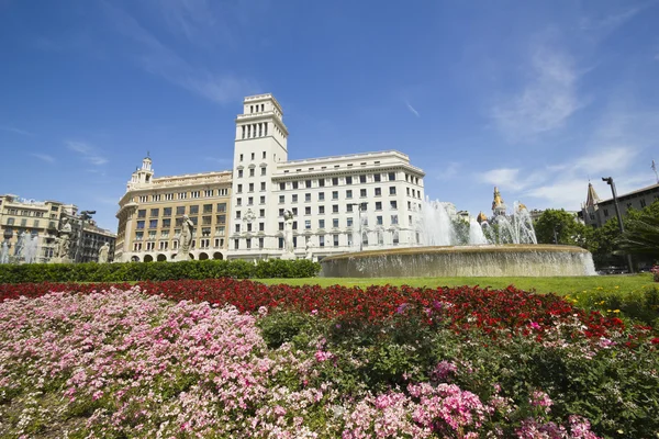 Barcelona: het exacte centrum van de stad — Stockfoto