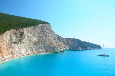 Porto katsiki beach, lefkada, Yunanistan
