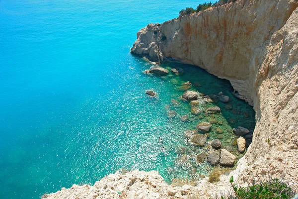 Porto katsiki v Řecku ostrov lefkada — Stock fotografie