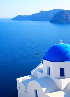 geleneksel köy thira santorini Island, Yunanistan