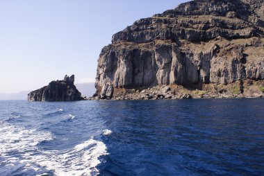 Köyün yanardağ, santorini Island, Yunanistan