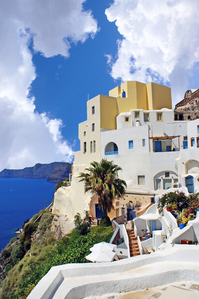 Greek traditional architecture in Santorini island, Greece