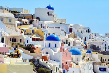 santorini Island oia köyün geleneksel Yunan mimarisi