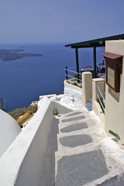 Griekse traditionele architectuur in santorini eiland, Griekenland — Stockfoto