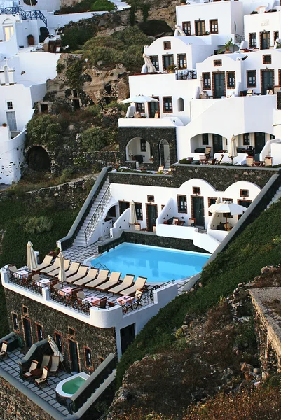 Görög hagyományos építészet-Santorini-sziget, Görögország — Stock Fotó