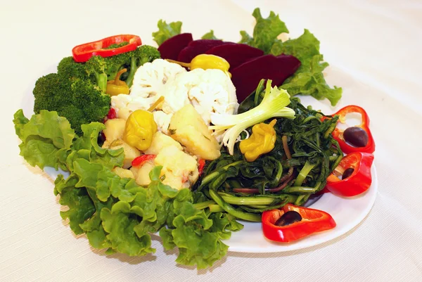 Ensalada griega con verduras frescas — Foto de Stock