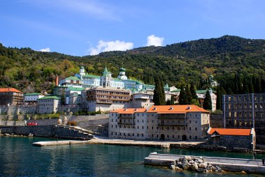 Yunanistan 'ın Athos kentindeki Rus Kutsal Panteleimon Manastırı