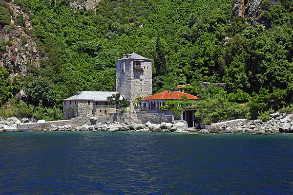 Kloster på berget athos i Grekland — Stockfoto