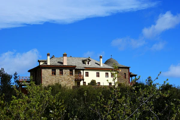 Monastero di Sant'Andrea sul Monte Athos in Grecia — Foto Stock