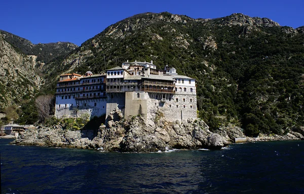 Monastery of Grigoriou at Mount Athos in Greece Stock Photo