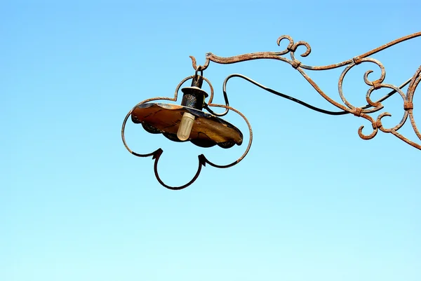 Traditional venetian old lamp street — Stock Photo, Image