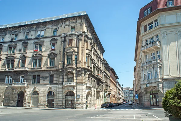 Calle antigua de Budapest (capital de Hungría ) —  Fotos de Stock