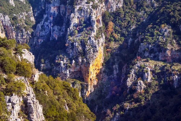 Slavný vikos canyon v Epiru, Řecko — Stock fotografie
